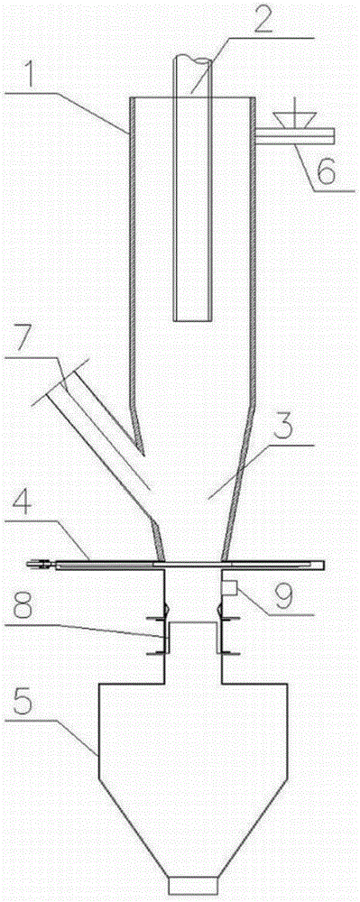 Biomass cyclone pyrolysis-suspension combustion composite gasification device and gasification method thereof