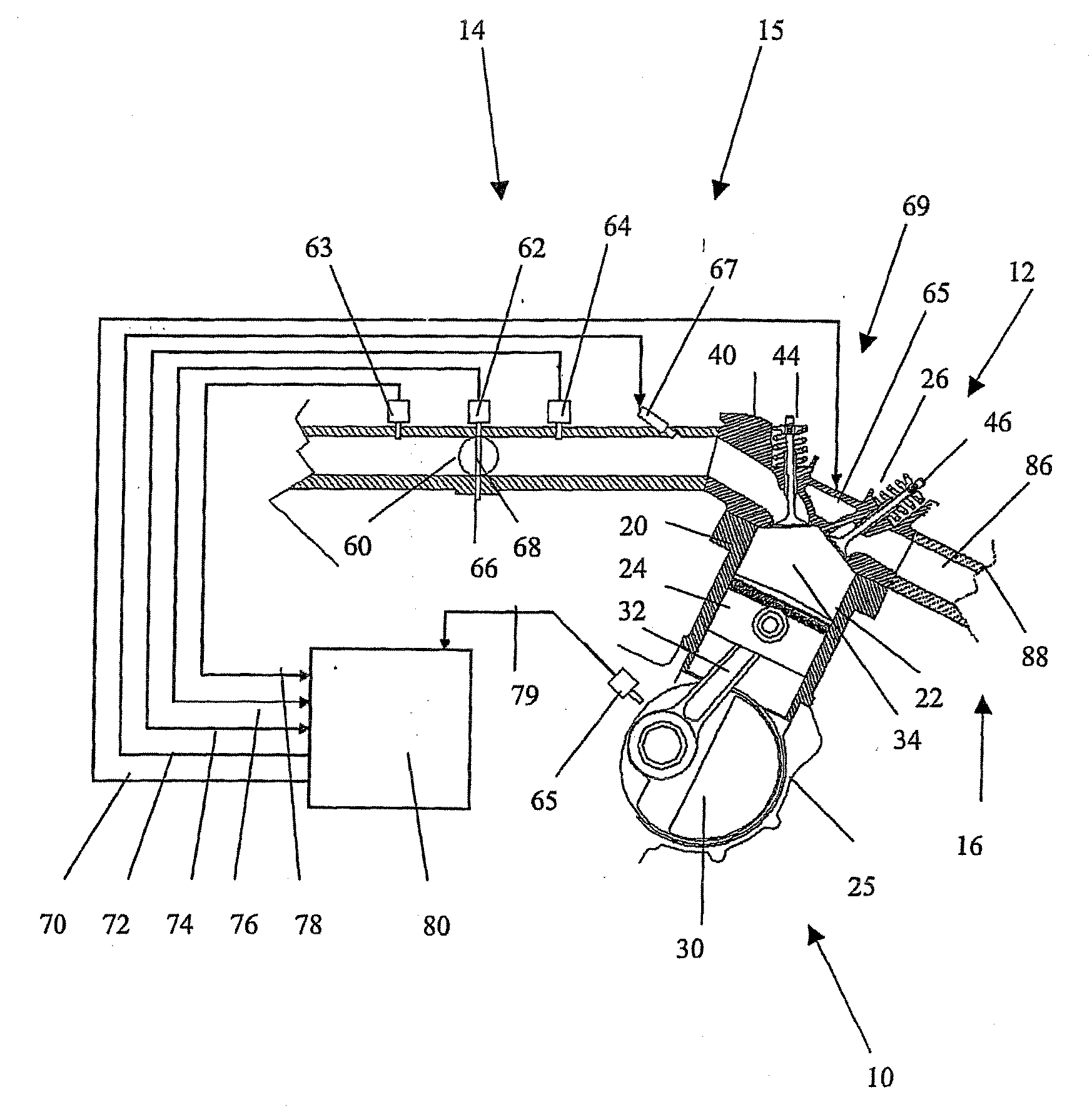 Engine timing control with intake air pressure sensor