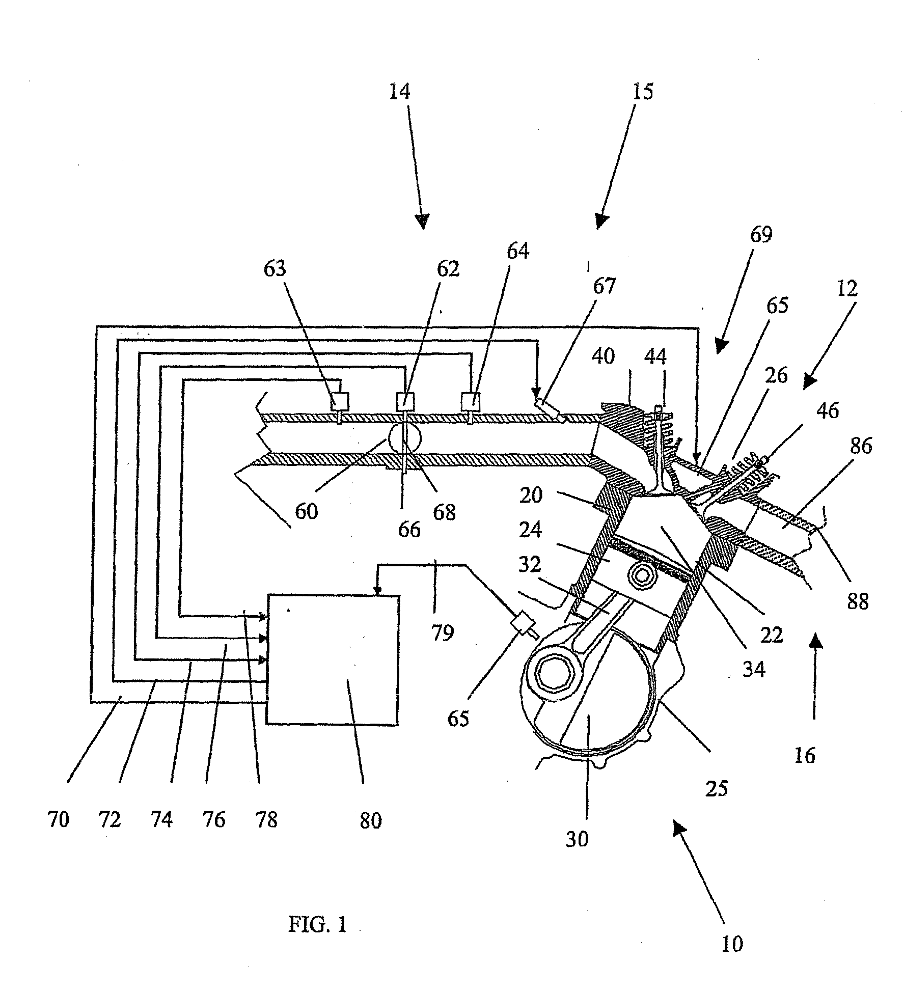 Engine timing control with intake air pressure sensor