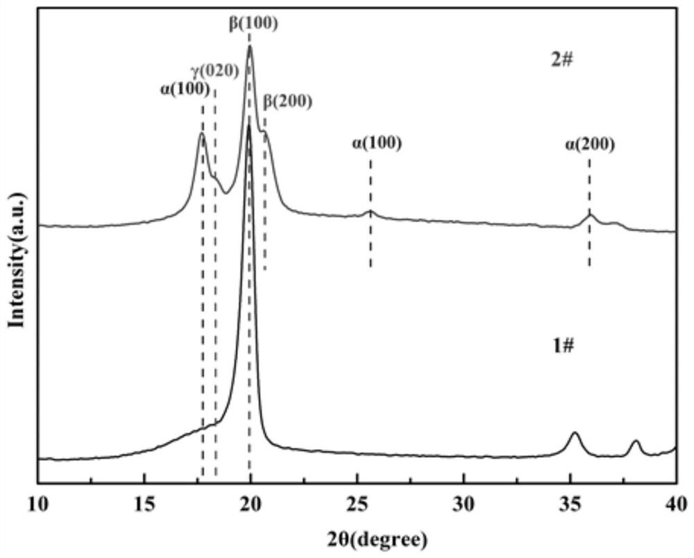 A kind of preparation method of polyvinylidene fluoride piezoelectric composite film