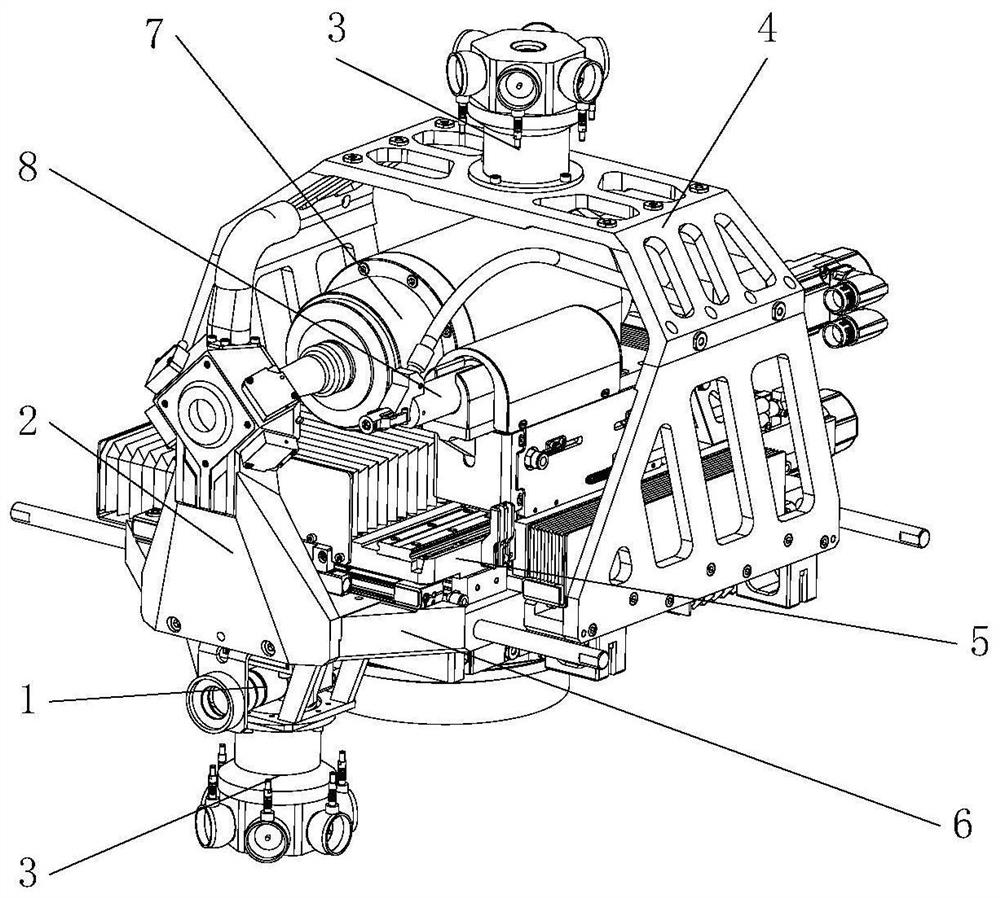 A high-precision drilling and nail feeding device