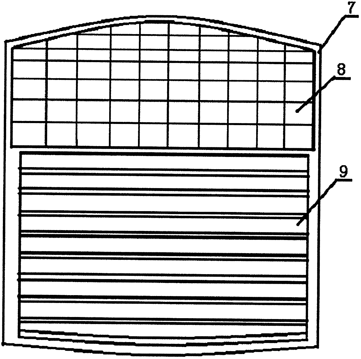 Motor vehicle top-laying fog-haze gas absorption filter