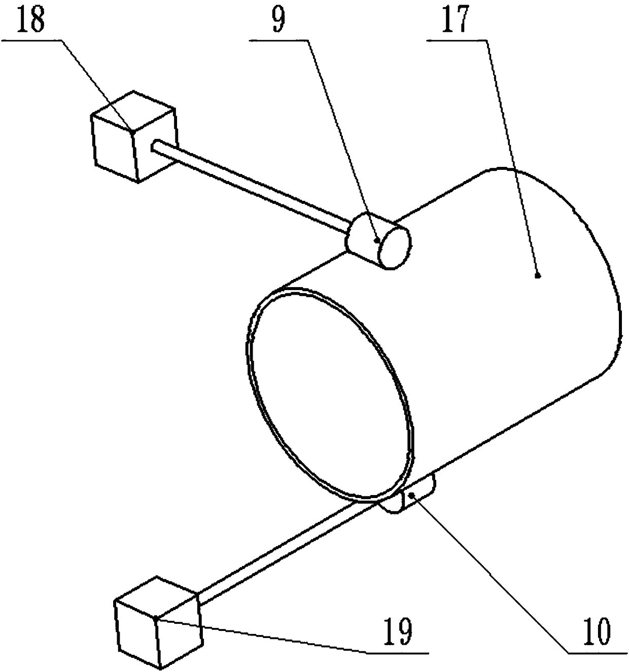 Injection molding piece clamping device