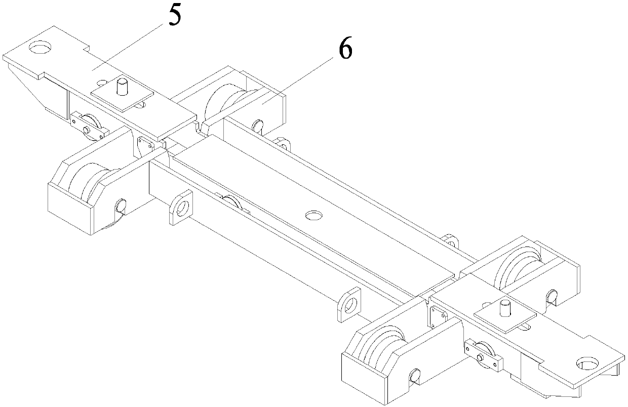 Combined type car lifting auxiliary tool and car descending method based on tool