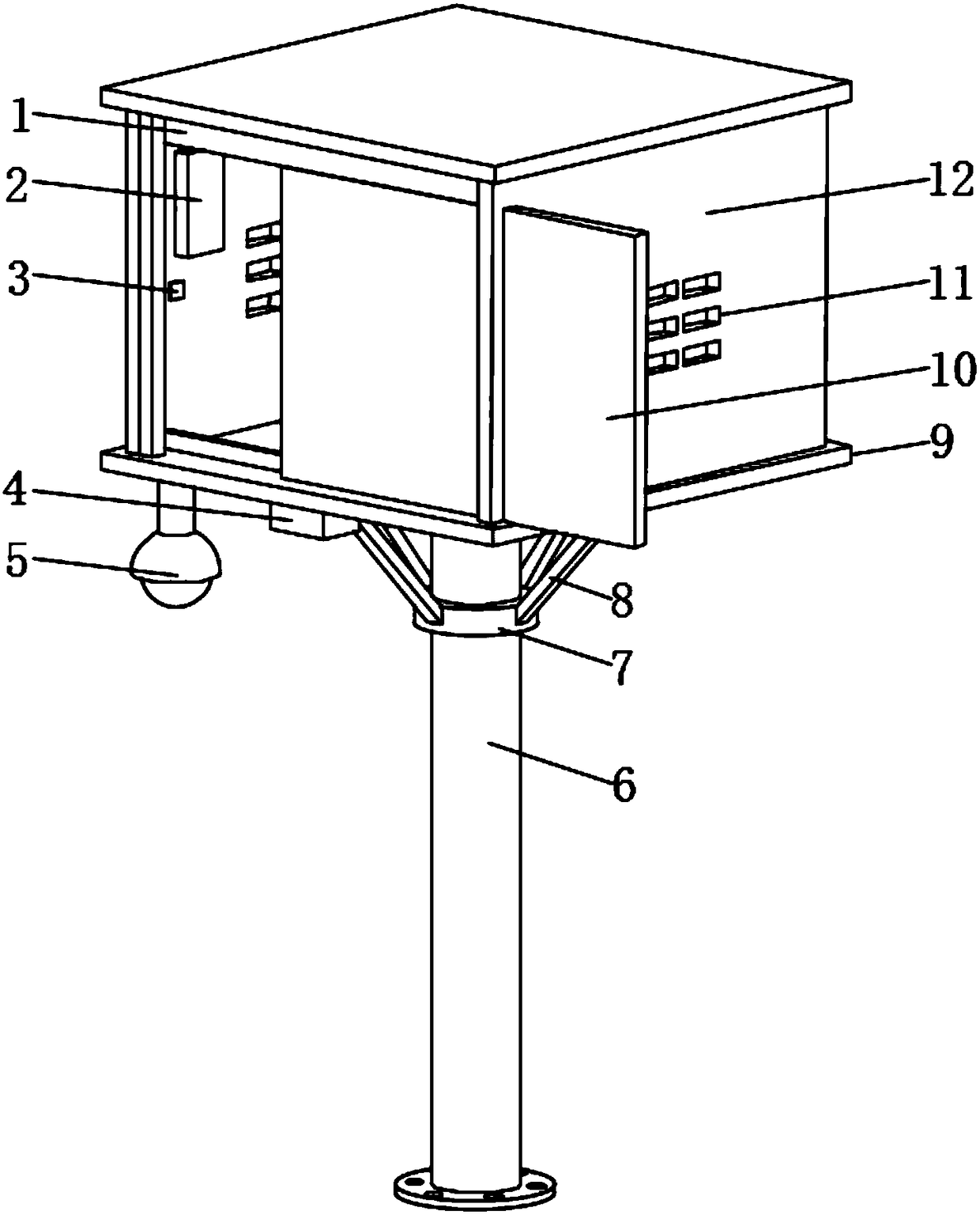 Outdoor transformer equipment provided with antitheft system