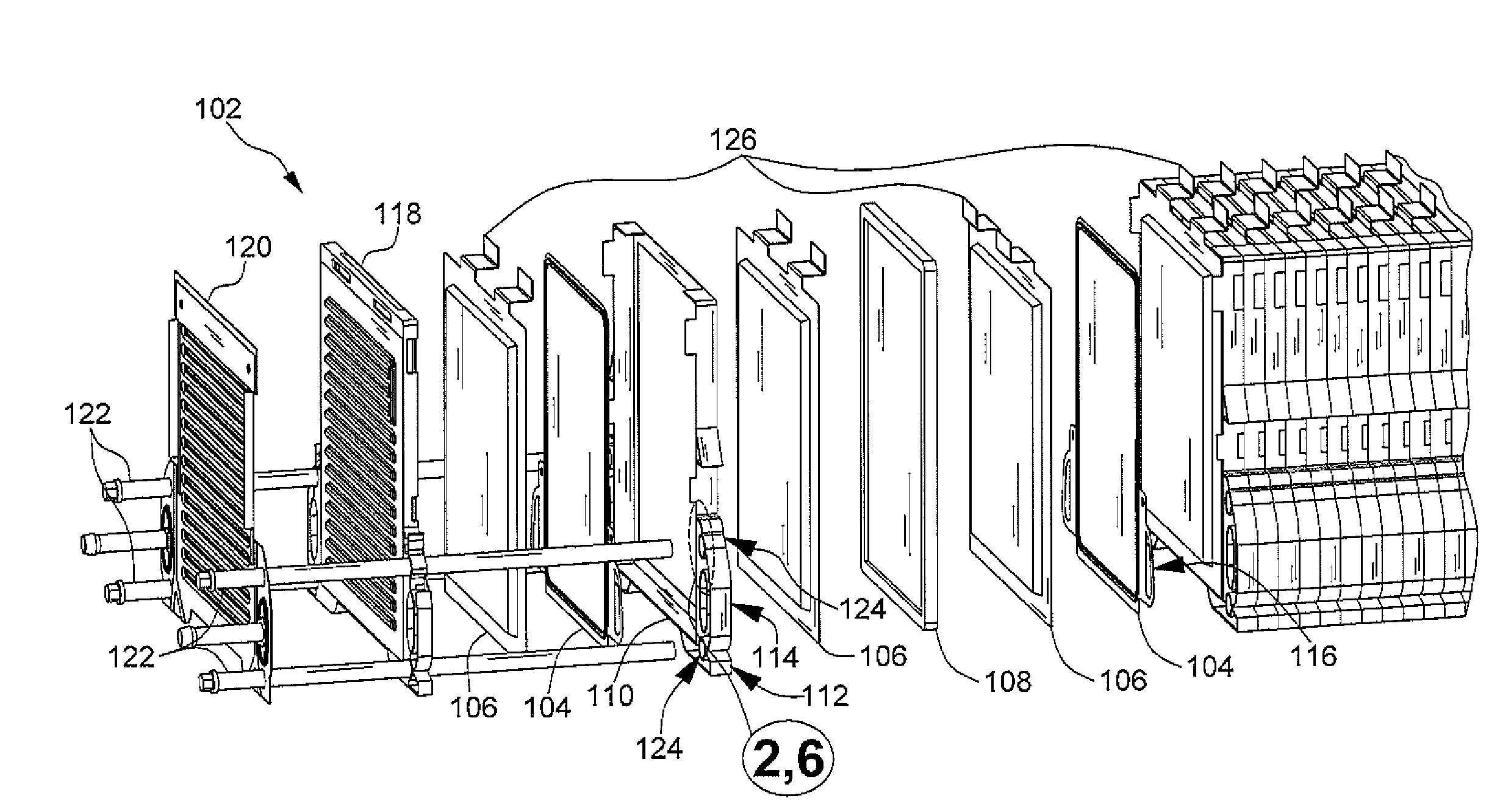 One piece compression resistant prismatic cell