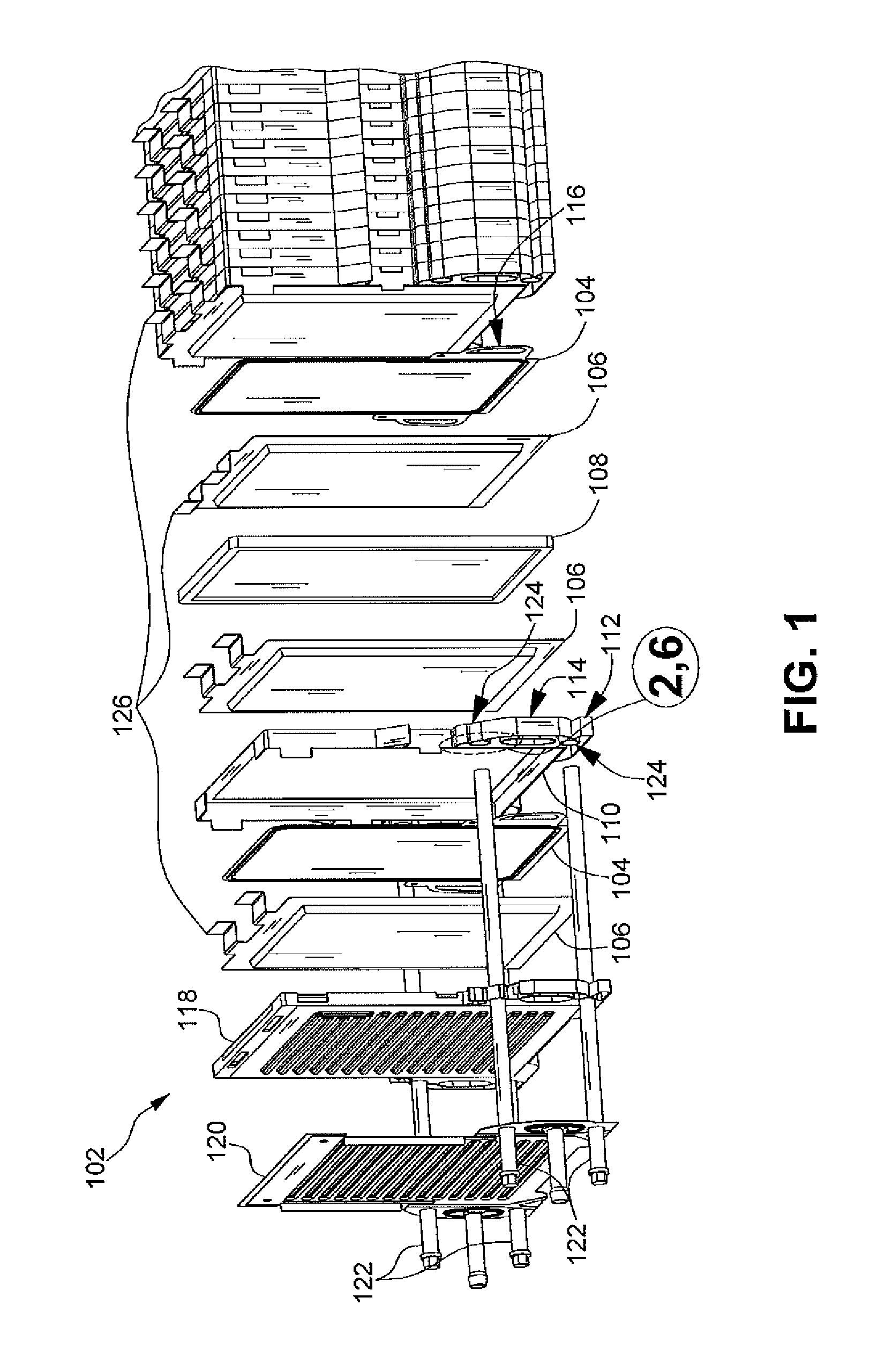 One piece compression resistant prismatic cell