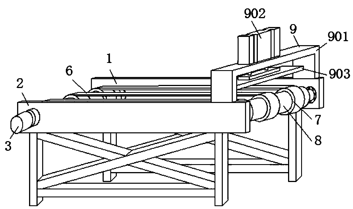 Paperboard stacking machine with automatic counting and staggered stacking mechanism