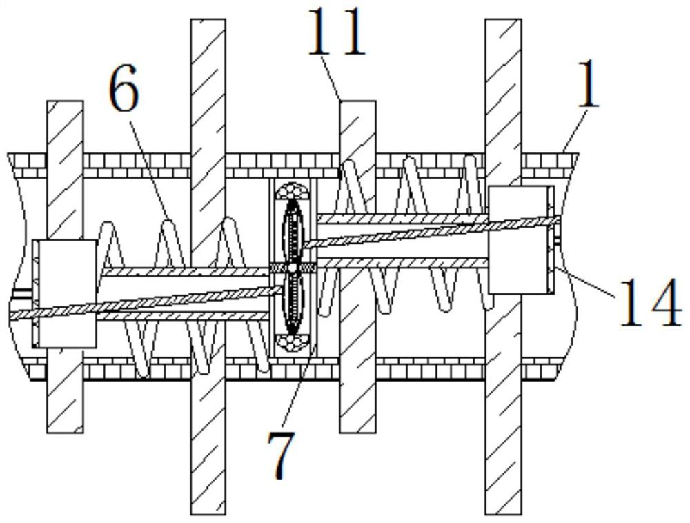 A device for eliminating creepage of tension insulator strings by using wire tension