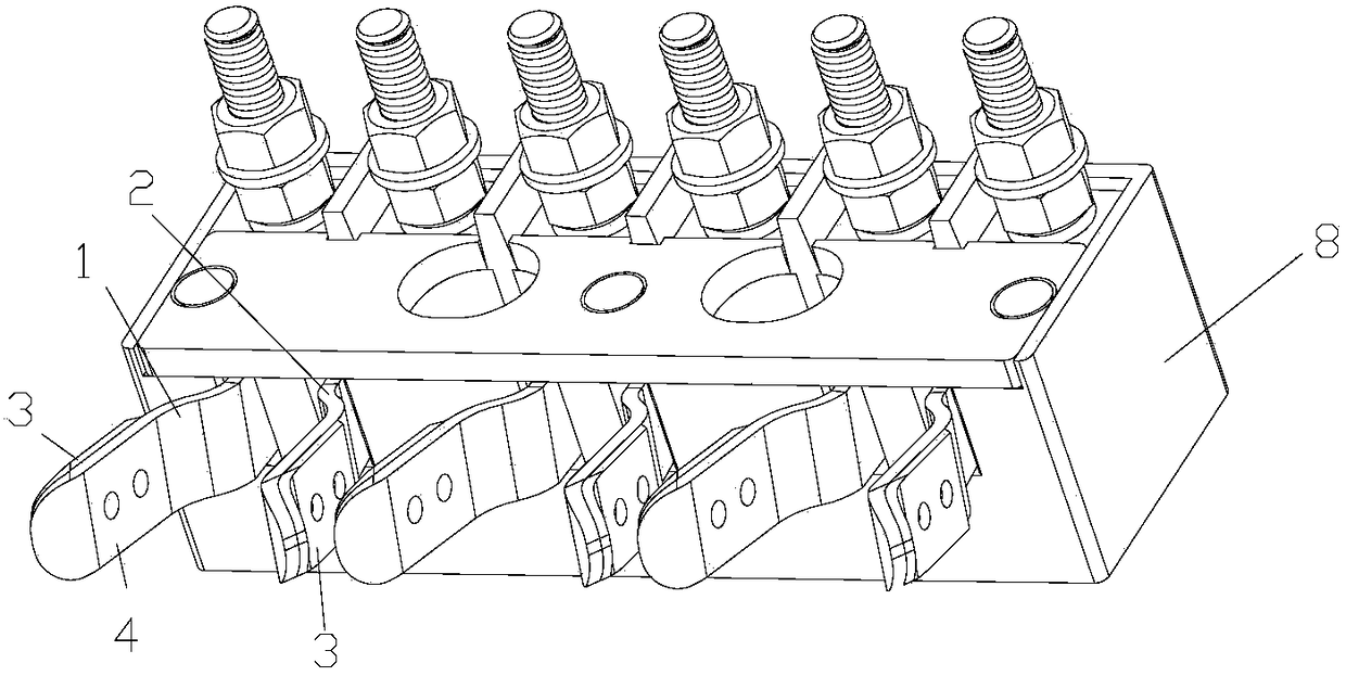 Arc-resistant constant voltage static contact group, movable contact group and movable and static contact group for electric switch machine