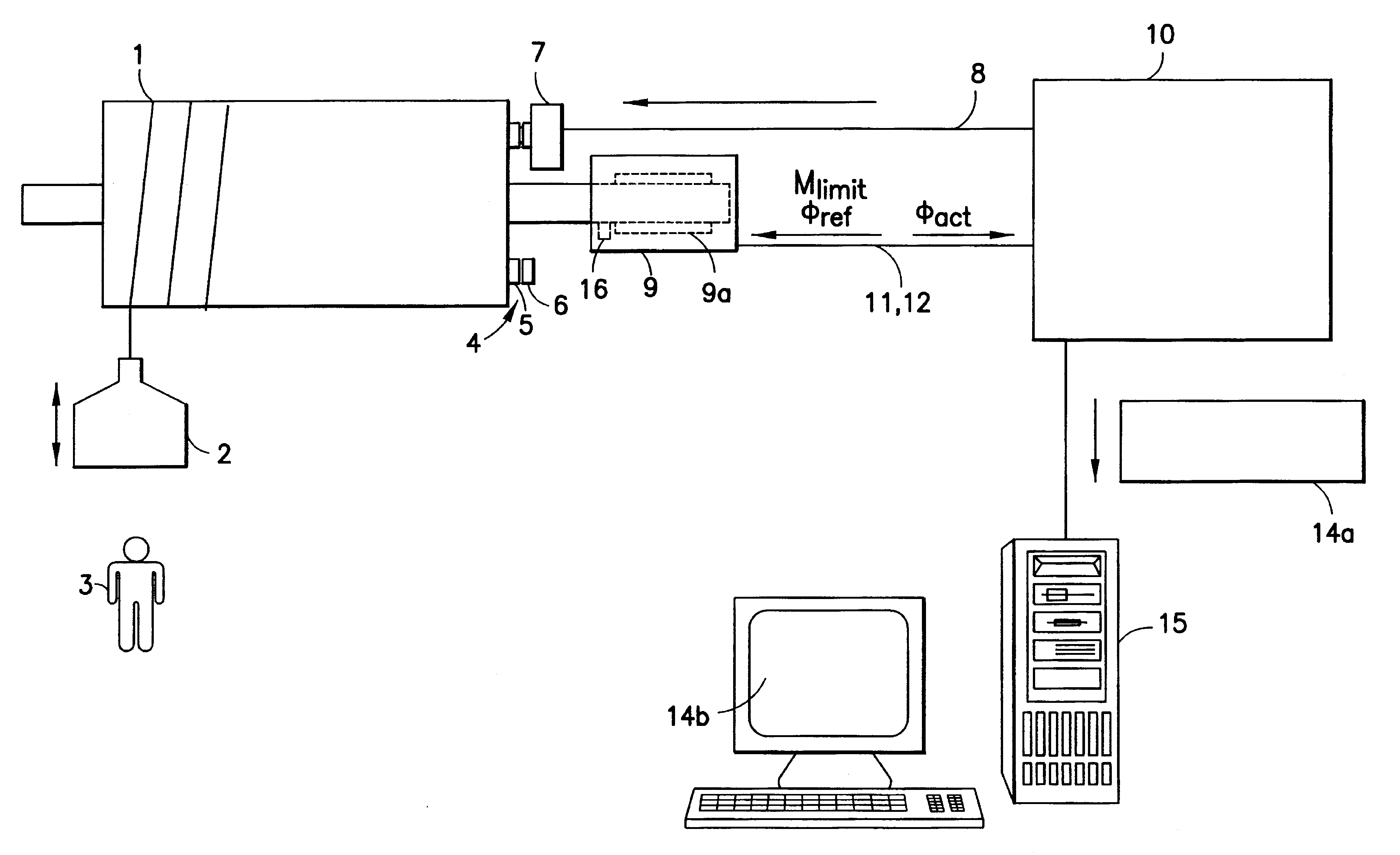 Means for monitoring holding brake wear