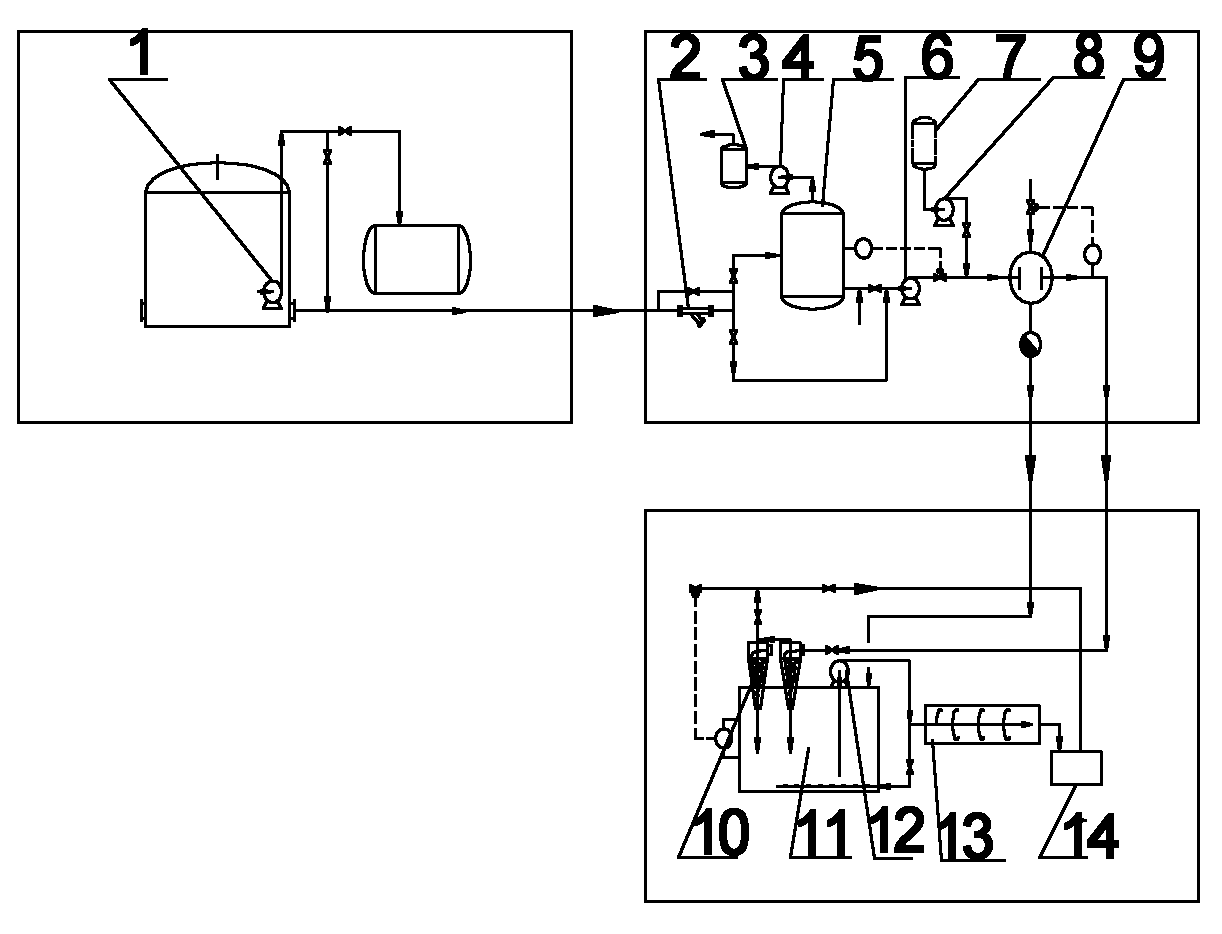 Mechanized discharging and concentrating device for small-sized movable sedimentation tank