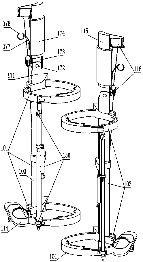 Semi-automatic electric pole climber