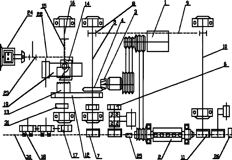 Fast and energy-saving automatic straightening and cutting machine