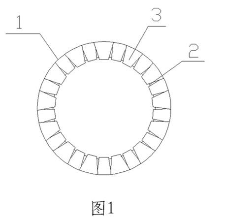 Drum-shaped pipe locking device with internal teeth