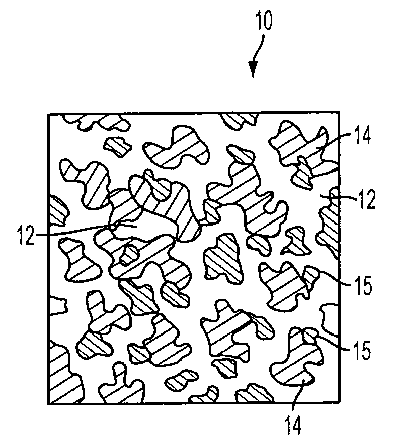 Composite surgical implant made from macroporous synthetic resin and bioglass particles