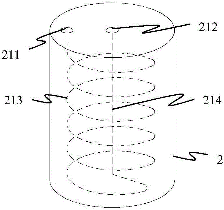 Comprehensive utilization system for terrestrial heat of underground water-lacked region