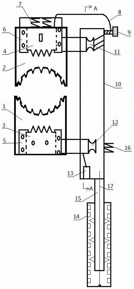 High-altitude wiring pliers for overhead lines of distribution network with deicing function