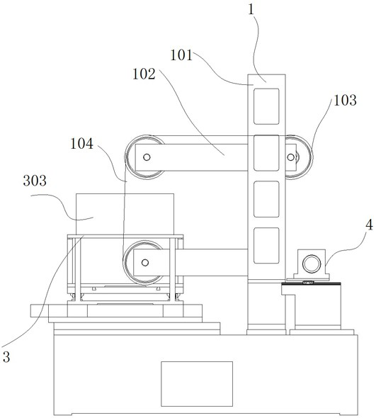 Diamond wire cutting material receiving device