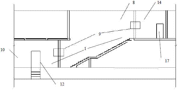 Ventilation, smoke discharge and evacuation system for underwater single-tube double-layer shield traffic tunnel