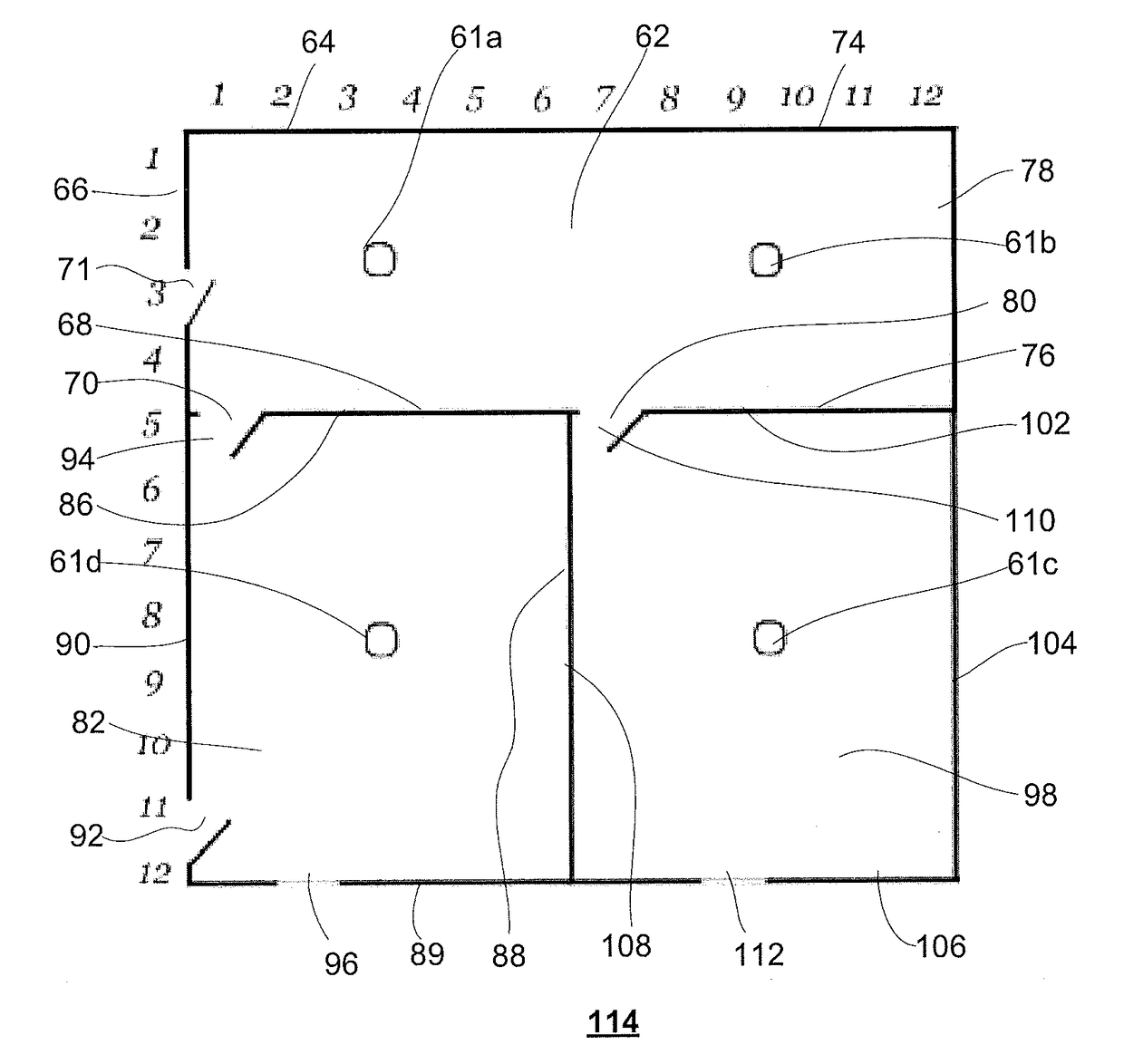 Method for sensing interior spaces to auto-generate a navigational map