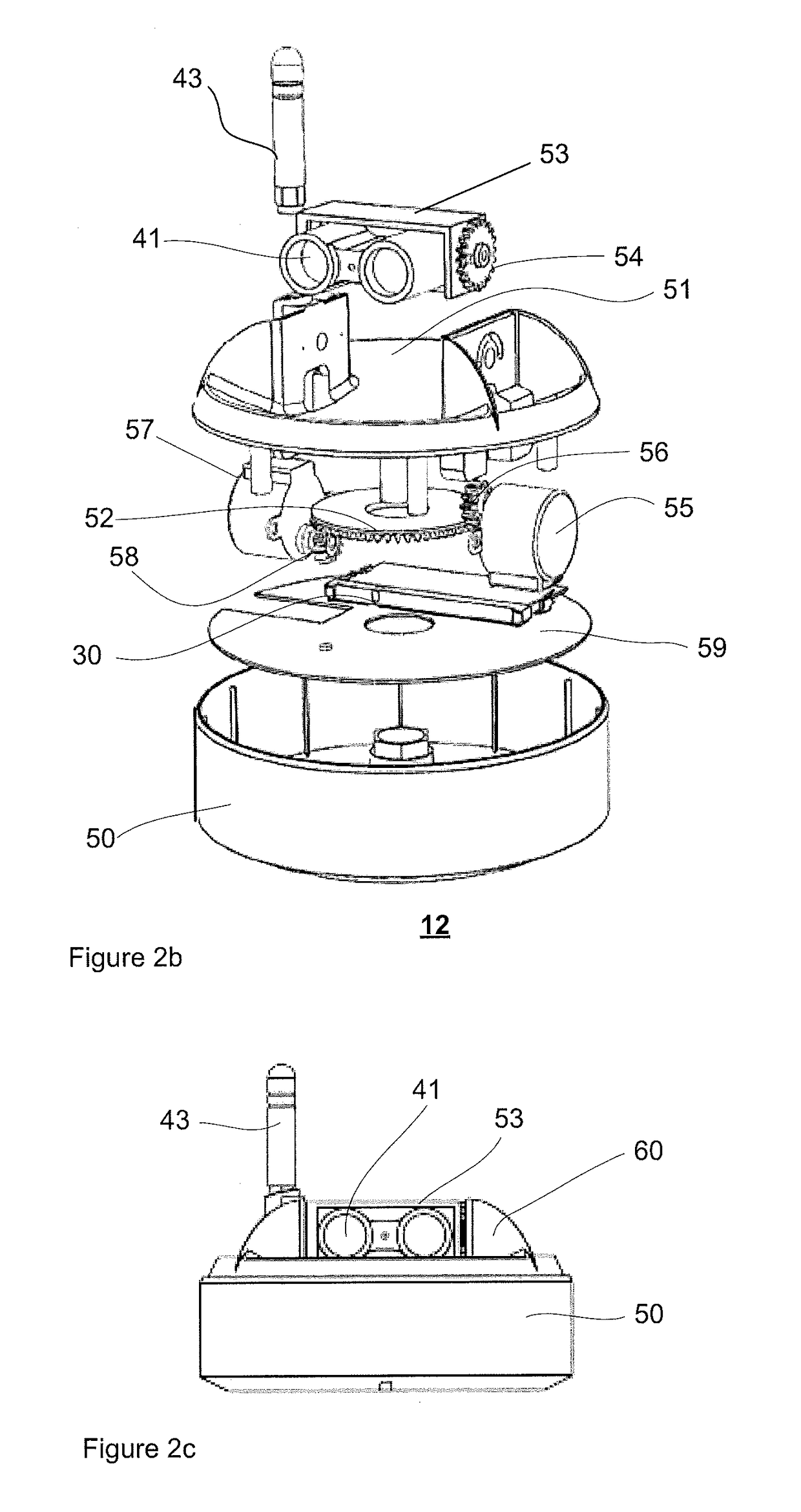 Method for sensing interior spaces to auto-generate a navigational map