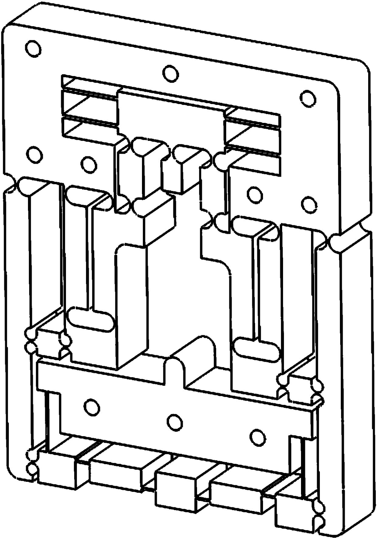 Large-stroke press-in mechanism for micro-nano carving