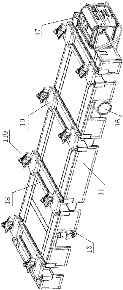 Automatic inner formwork equipment suitable for pipe gallery construction and construction method thereof