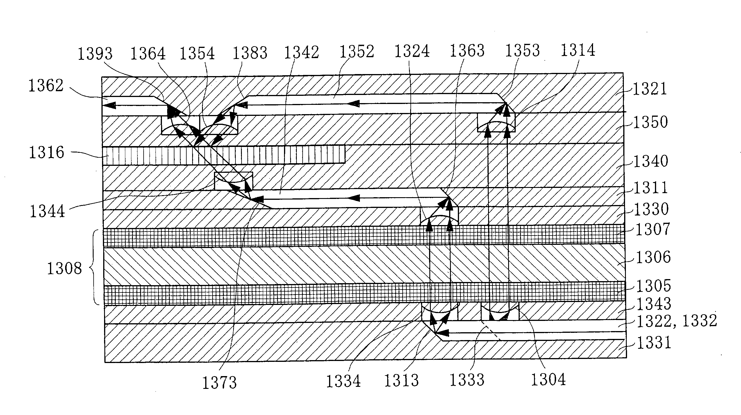 Three-dimensional optical waveguide, method of manufacturing same, optical module, and optical transmission system