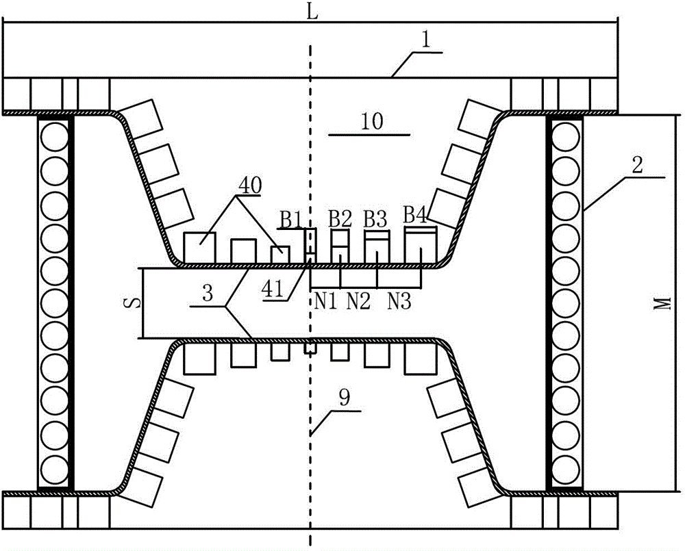 H-shaped combined crystallizer