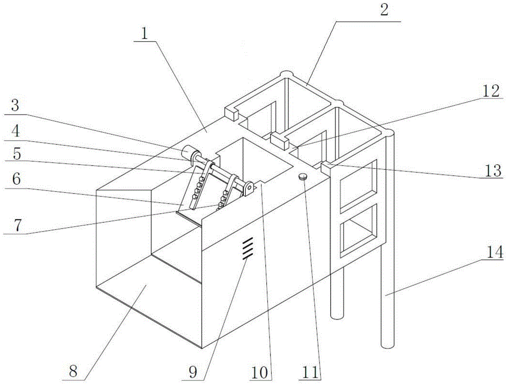 Offshore floating body type suspended oscillating wave power generation device