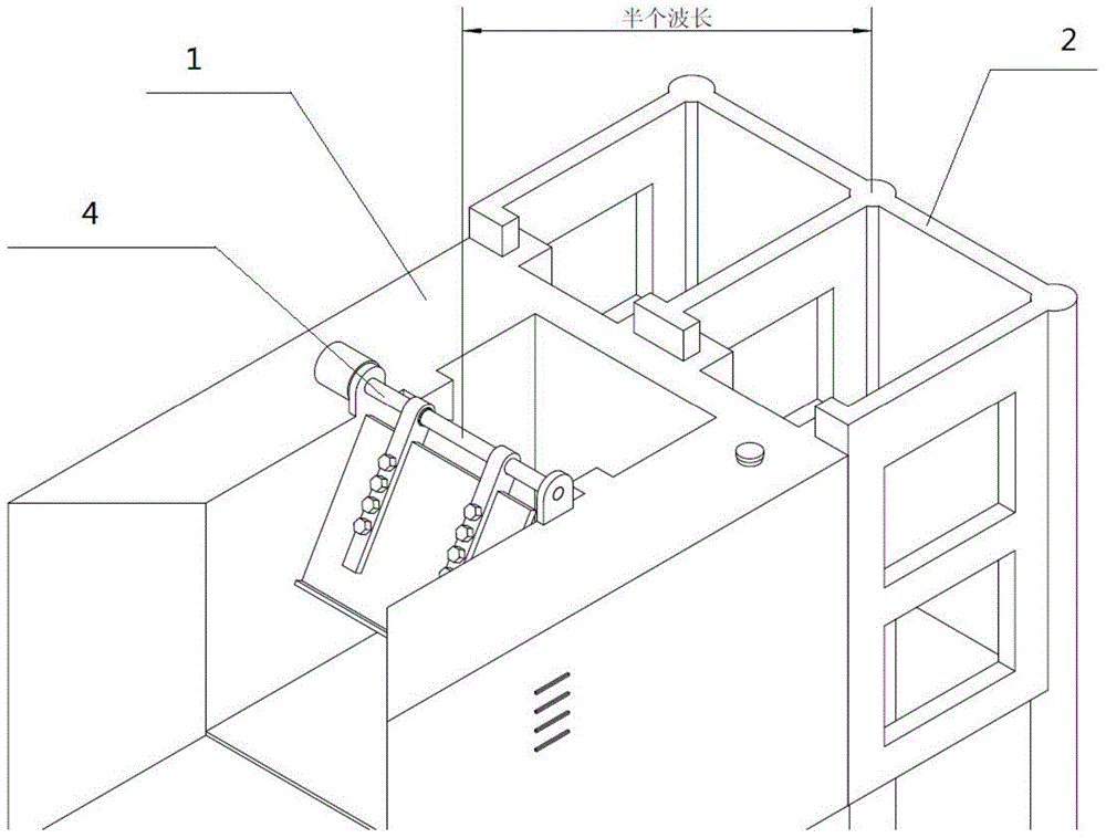 Offshore floating body type suspended oscillating wave power generation device