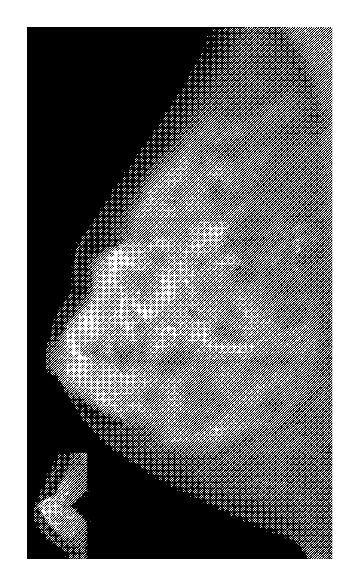 Method and device for adjusting the visualization of volume data of an object