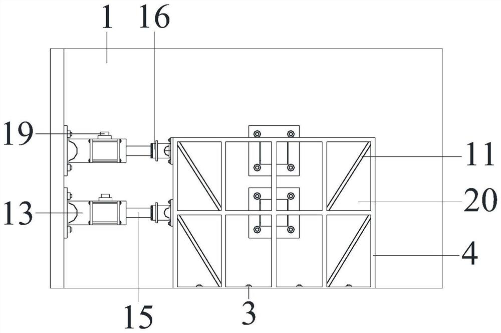 Long tunnel structure pseudo-static anti-seismic test device and test method