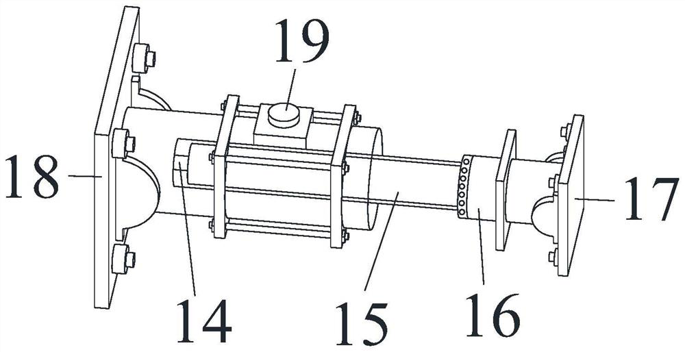 Long tunnel structure pseudo-static anti-seismic test device and test method