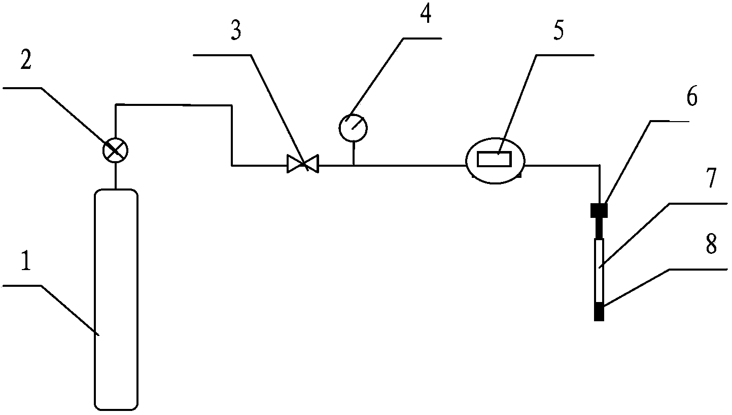 Method for detecting hollow fibrous membrane aperture performance