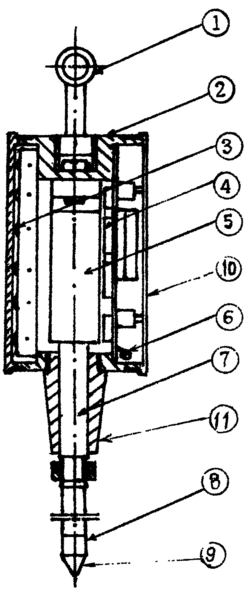 On-site detecting instrument for foundation bearing capacity and filling compactness