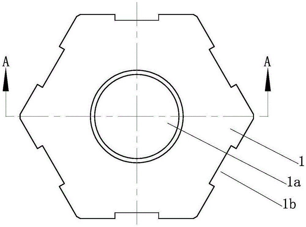 Hexagonal tip grinding method