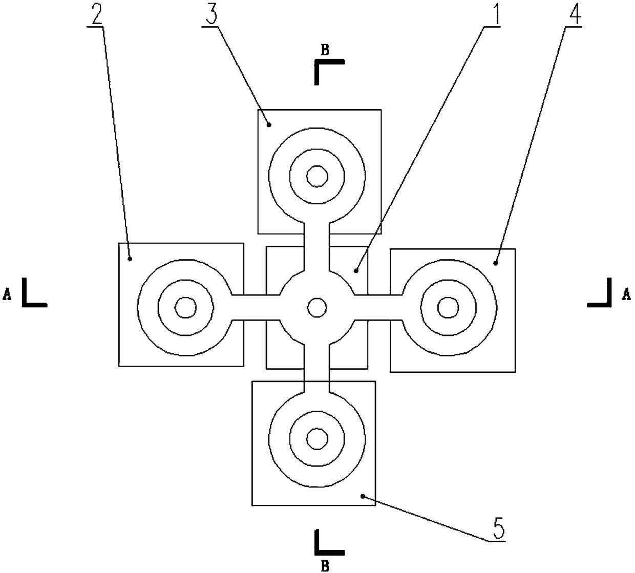 Integrated molding device of porcelain insulator