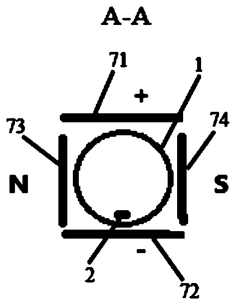 Electromagnetic field constraint plasma enhanced oxidation roasting device for synthesizing high-nickel positive electrode material of lithium ion battery