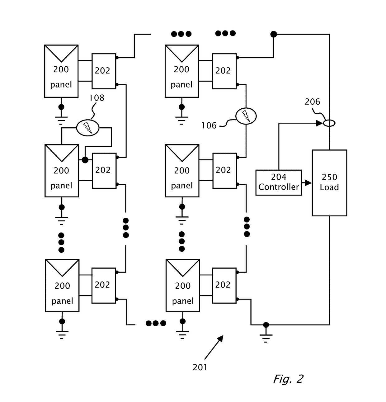 Arc Detection and Prevention in a Power Generation System