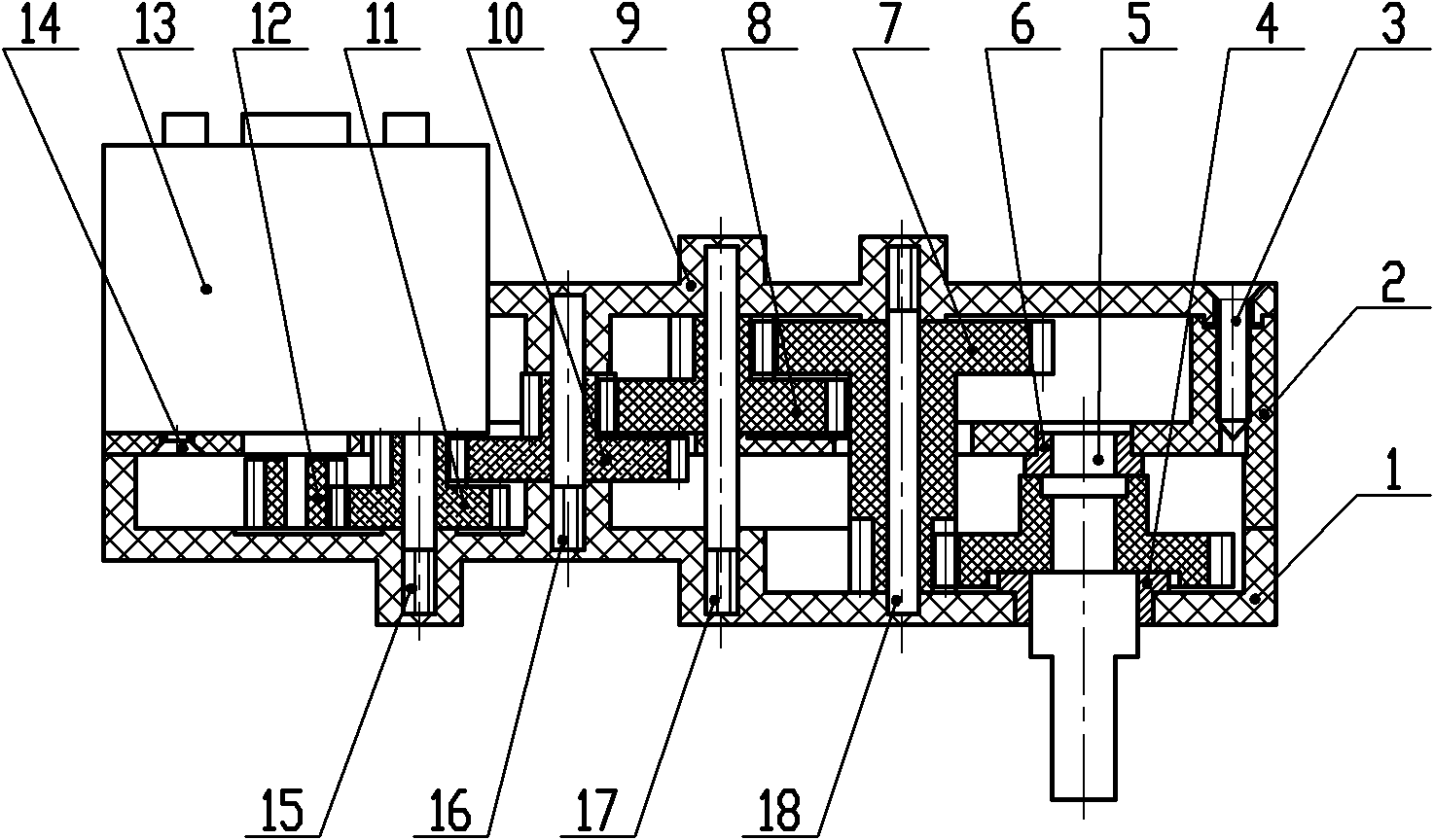 Motor specially used for miniature circuit breaker