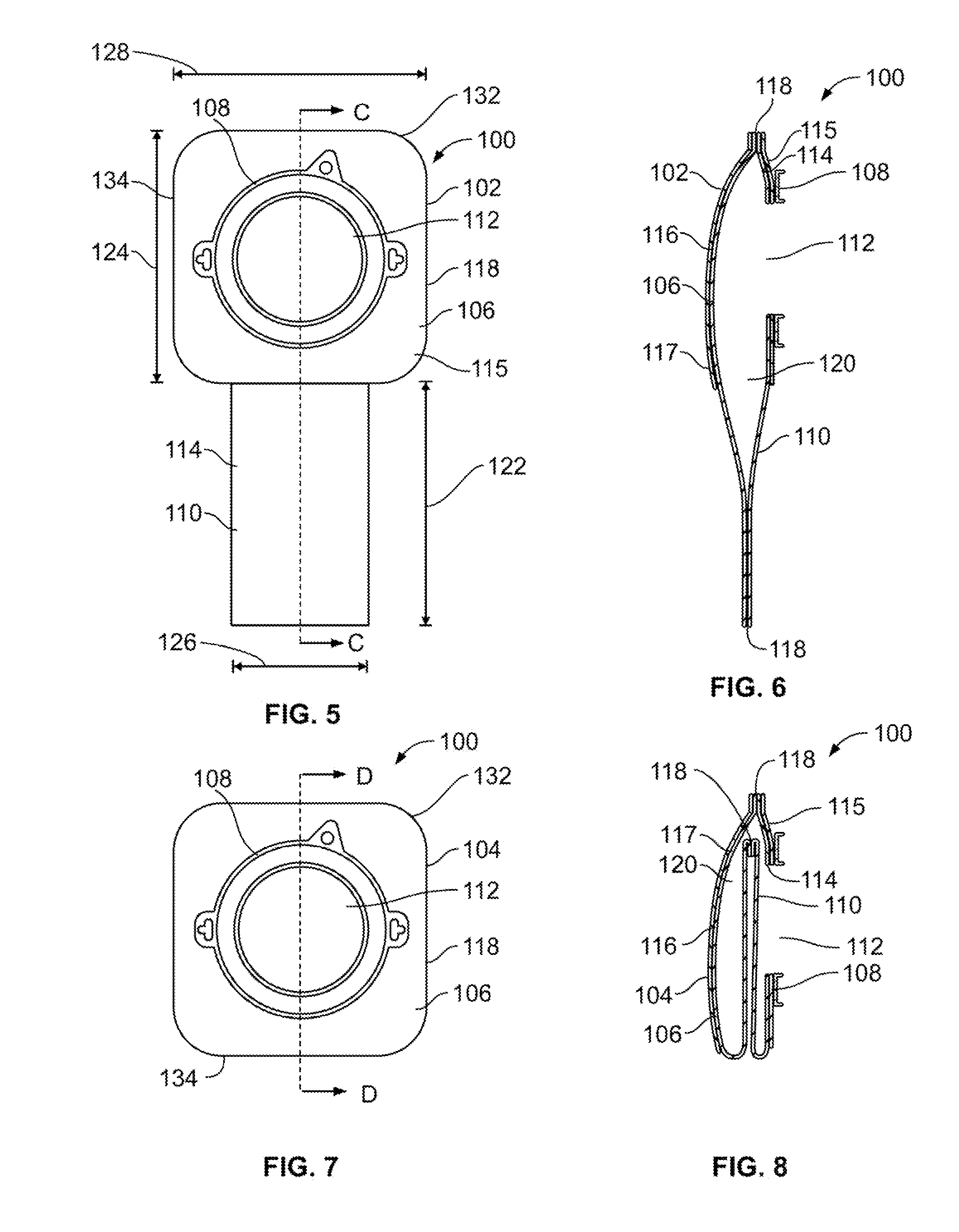 Expandable ostomy appliance