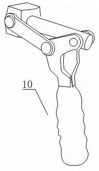 Mechanism for adjusting height of automobile glass in film plating process