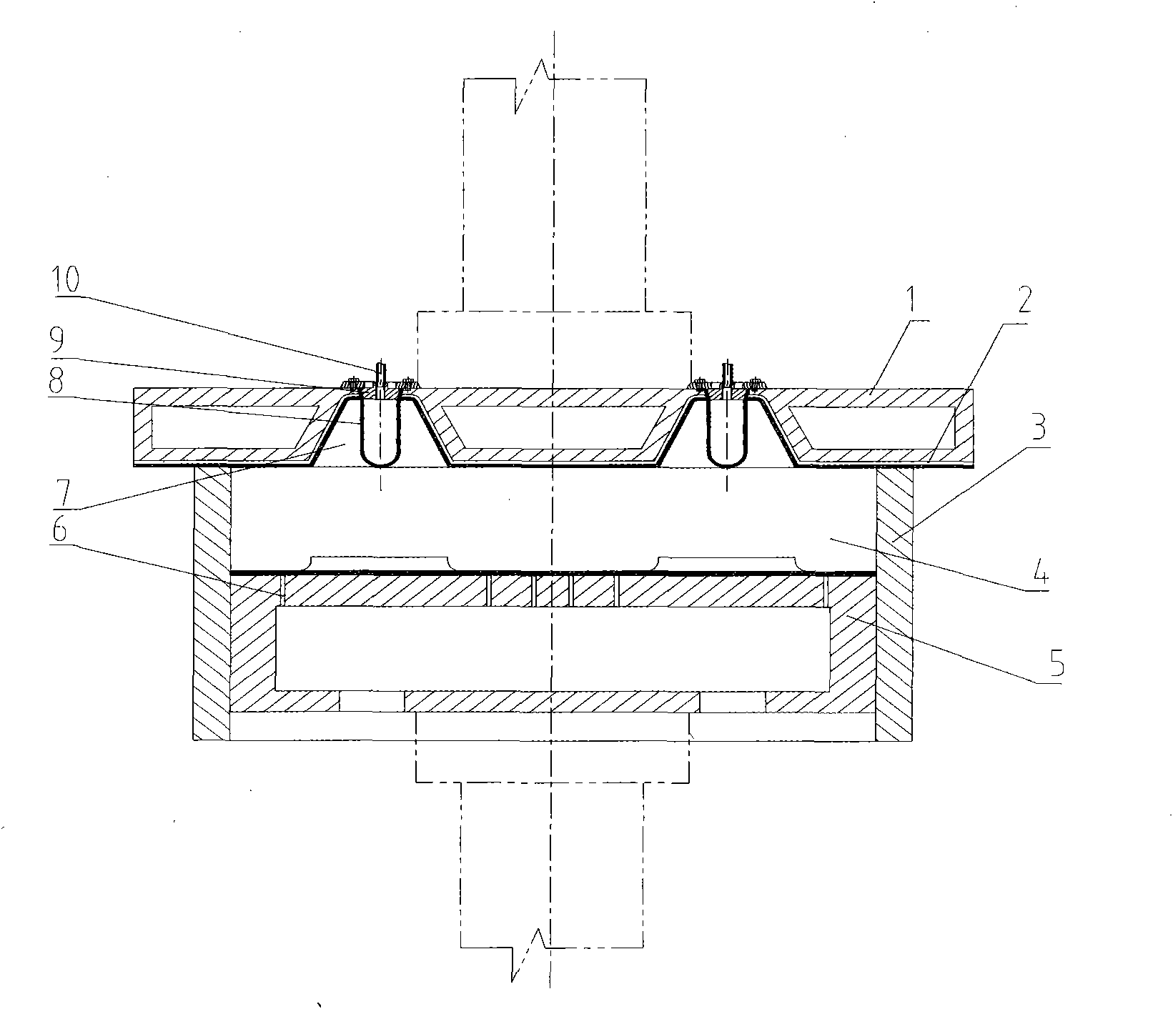 Method for preparing special pulp moulding plate with convex part and mould