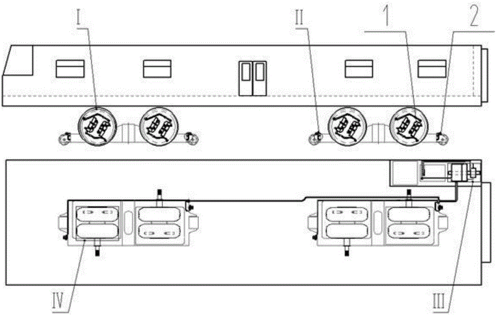 Tire pressure monitoring system for single-track train