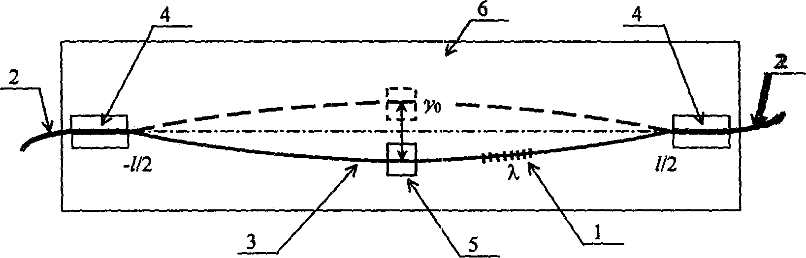 Strain tuning optical fiber grating sensing demodulator