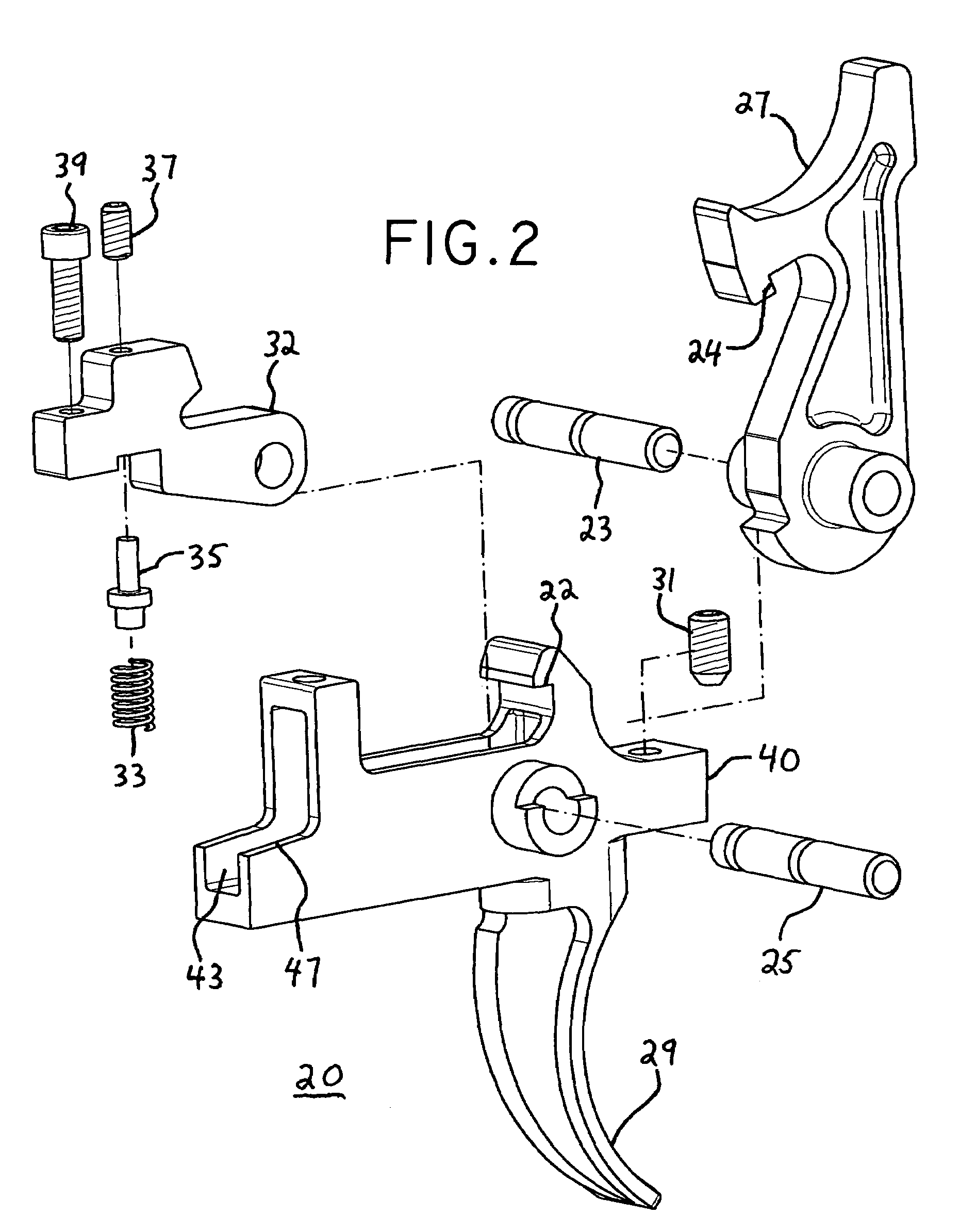 Adjustable dual stage trigger mechanism for semi-automatic weapons