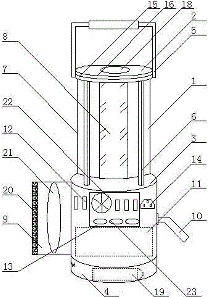 Novel solar hand lamp