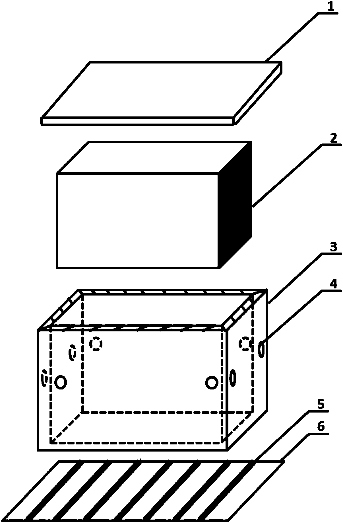 Film type heat insulation box for liquefied natural gas ship and construction method thereof